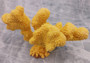 Yellow FAUX Cauliflower Coral - Pocillopora Eydouxi - (1 FAUX Coral approx. 9Wx5Tx4D inches)