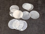 Capiz Round Cut Shells Placuna Placenta (10 approx. 1.5+ inches) Perfect shells for coastal crafting décor & collections! white translucent round thin sheets. Copyright 2024 SeaShellSupply.com