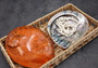 Polished Coral Midas Abalone Seashell - Haliotis Midae - (1 shell approx. 5-6 inches). One coral tinted abalone shell with an iridescent inside and small spiral. Copyright 2025 SeaShellSupply.com.