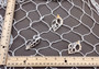 Decorative Fish Net White Cotton Tied (1 net approx. 3x6 feet) Fishing net for coastal displays arts crafts & nautical themed parties!