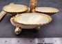 Gold-Plated Single Footed Shell Dish - Cardium Cardium - (1 Shell approx. 3-4 inches)  Single shell dish decorated with gold plating and three gold feet. Copyright 2024 SeaShellSupply.com