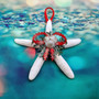 White Starfish Christmas Ornament for Coastal Tree (1 Seastar approx. 4+ inches) Hanging Starfish Xmas Ornament for gifting & holiday decor!