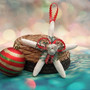 White Starfish Christmas Ornament for Coastal Tree (1 Seastar approx. 4+ inches) Hanging Starfish Xmas Ornament for gifting & holiday decor! Copyright 2025 SeaShellSupply.com.