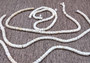 White Puka Style Seashells Drilled Strand (1 strand approx. 16 inches x 4-5+ mm) Copyright 2024 SeaShellSupply.com