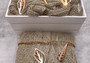 Fishing Net - Used (4 X 9 feet). One brown olive green fishing net that comes folded and banded. Copyright 2022 SeaShellSupply.com.