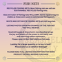 Decorative Fish Net Brown Olive Green Woven (1 net approx. 4x9 feet) Recycled Fishing Net for ocean art crafts & nautical themed parties!