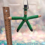 Linckia Starfish Green Leprechaun Ornament (1 seastar approx. 4-6 inches) Real Starfish Irish St. Patrick's Day or Xmas Hanging Ornament! SP-017 Copyright 2025 SeaShellSupply.com