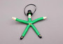 Linckia Starfish Green Leprechaun Ornament (1 seastar approx. 4-6 inches) Real Starfish Irish St. Patrick's Day or Xmas Hanging Ornament! SP-017 Copyright 2024 SeaShellSupply.com