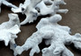 Photo of a medium blue ridge coral fragment. Light blue. About three and one half inches long. Copyright 2024 SeashellSupply.com