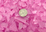 Beach Glass Light Pink Rough Tumbled Pieces (approx. 10 pounds 0.5-1+ inches) Man Made Bright Pink Sea Glass for decoration arts & crafts!