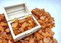 Beach Sea Glass Rough Light Brown Medium Tumbled (approx. 1 kilogram 0.5-1+ inches) Man made tumbled sea glass fragments Copyright 2024 SeaShellSupply.com