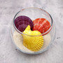 Noble Scallop Seashell Pairs Assorted Colors (3 shell pairs approx. 2+ inches) Pecten Nobilis Shells for crafting decoration & display! Copyright 2026 SeaShellSupply.com.