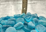 Beach Sea Glass Rounded Turquoise Tumbled Pebbles (approx. 10 pounds 1+ inch) Copyright 2025 SeaglassSupply.com