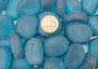 Beach Sea Glass Rounded Turquoise Tumbled Pebbles (approx. 10 pounds 1+ inch) Copyright 2025 SeaglassSupply.com