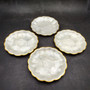 Gold Edged Round Capiz Shell Dish (One shell dish approx. 6 inches) Copyright 2025 SeaShellSupply.com