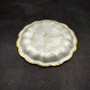 Gold Edged Round Capiz Shell Dish (One shell dish approx. 6 inches) Copyright 2025 SeaShellSupply.com