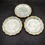 Gold Edged Round Capiz Shell Dish (One shell dish approx. 6 inches) Copyright 2025 SeaShellSupply.com