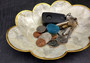 Gold Edged Oval Capiz Shell Dish (One shell dish approx. 8 inches) Copyright SeaShellSupply.com