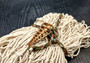 Decorative Fish Net Natural Off White Cotton Tied (1 net approx. 3x6 feet) Fishing net for coastal displays crafts & nautical parties!