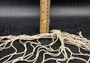 Decorative Fish Net Natural Off White Cotton Tied (1 net approx. 3x6 feet) Fishing net for coastal displays crafts & nautical parties!