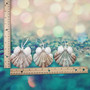 Flat Scallop Shell Angel With Arca Shell Wings (1 ornament approx. 3+ inches) Real Scallop Shell Xmas Hanging Ornament! Copyright 2025 SeaShellSupply.com