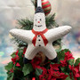 Jungle Starfish Snowman Jungle Starfish Ornament (1 seastar approx. 6+ inches) Real Festive Starfish Xmas Hanging Ornament! Copyright 2025 SeaShellSupply.com