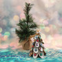 Colorful Abalone Christmas Ornament Tree Decoration (1 tree decoration approx. 5+ inches) Real Baby Abalone Xmas Hanging Ornament! Copyright 2025 SeaShellSupply.com.