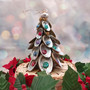 Colorful Abalone Christmas Ornament Tree Decoration (1 tree decoration approx. 5+ inches) Real Baby Abalone Xmas Hanging Ornament! Copyright 2025 SeaShellSupply.com.