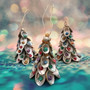 Colorful Abalone Christmas Ornament Tree Decoration (1 tree decoration approx. 5+ inches) Real Baby Abalone Xmas Hanging Ornament! Copyright 2025 SeaShellSupply.com.