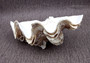 Giant Ruffled Clam Shell Half (1 half shell approx. 11.5L x 4.25H x 6.75D inches) Great rare clam shell for decor & display! Natural colored and weathered clam shell. Copy right 2024 SeaShellSupply.com