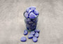 Beach Sea Glass Rounded Violet Blue Tumbled Pebbles (approx. 1 kilogram 1+ inches) Copyright 2025 SeaShellSupply.com.

