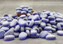 Beach Glass Blue Violet Frosted Rounded Tumbled Pebbles (approx. 10 pounds 1+ inch) Man Made Sea Glass pebbles for vases arts & crafts! Copyright 2025 SeaShellSupply.com.\n
