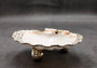 Silver Edged Scallop Seashell Dish Pecten Maximus (1 dish approx. 4.5+ inches) OBLONG PATTERN scallop shell dish for a coastal home! Copyright 2025 SeaShellSupply.com.