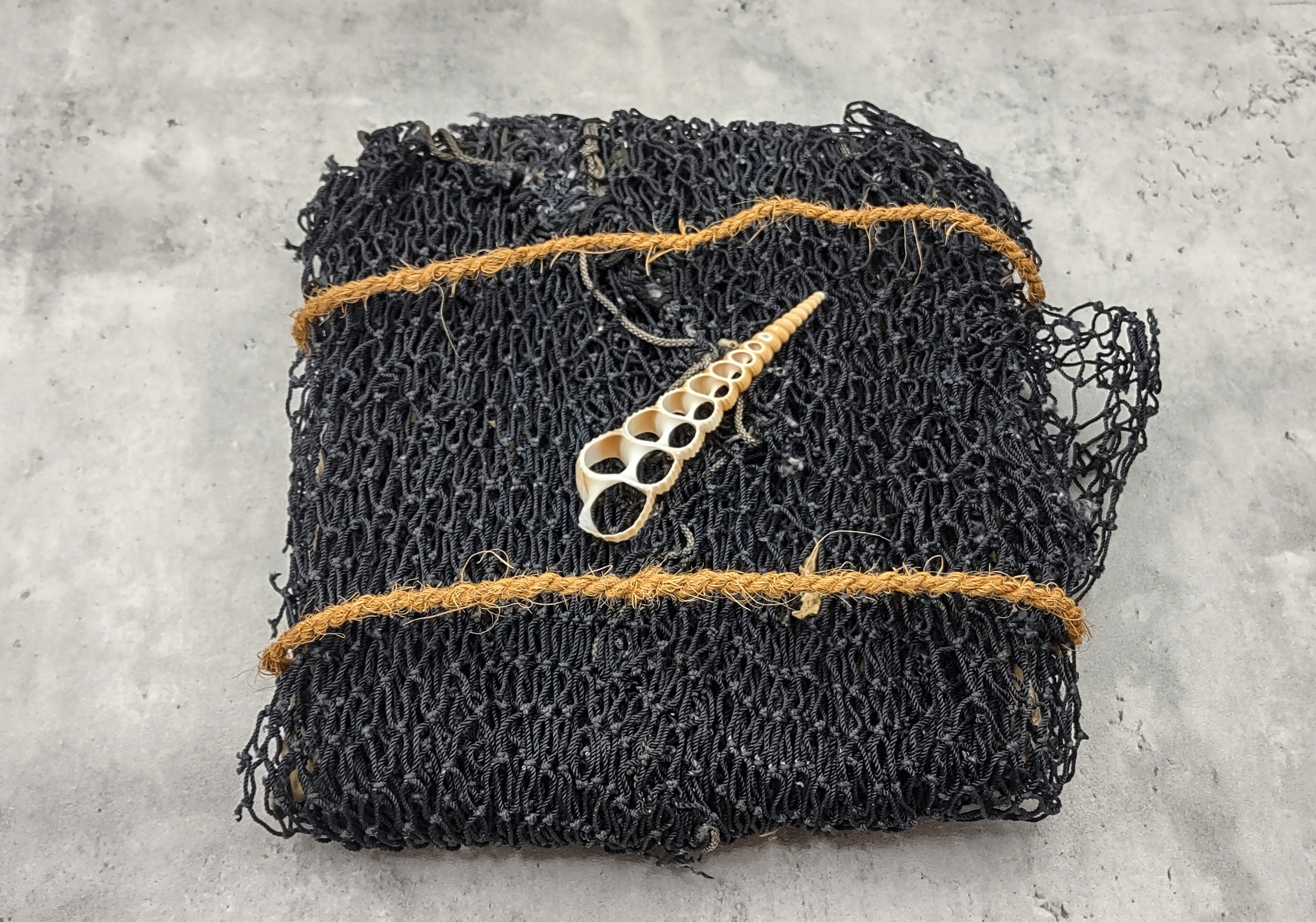 Decorative Black Nylon Tied Fishing Net (approx. 4 feet X 9 feet