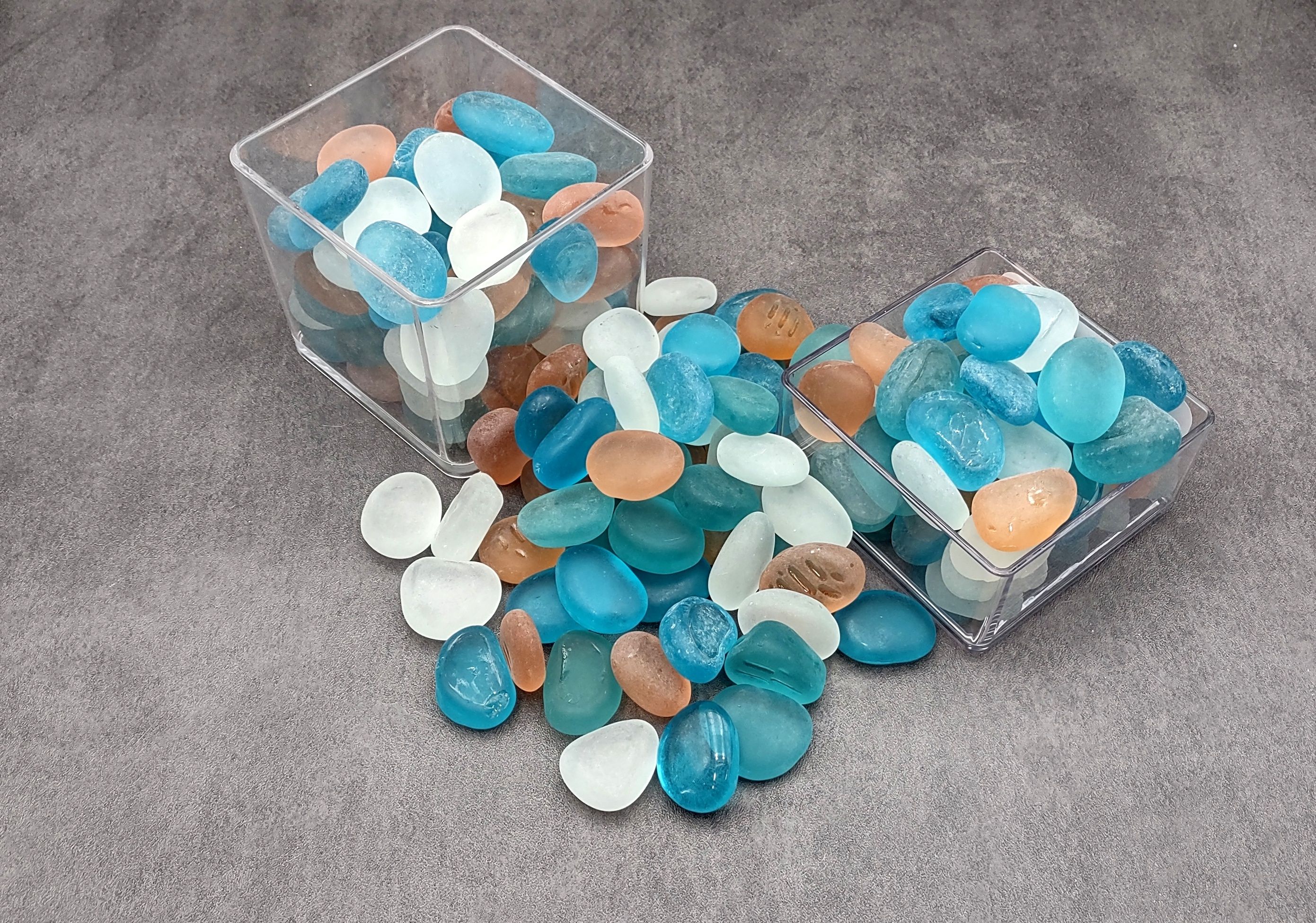 Glass stones assortment, mix, mixtures, assortment, assortments