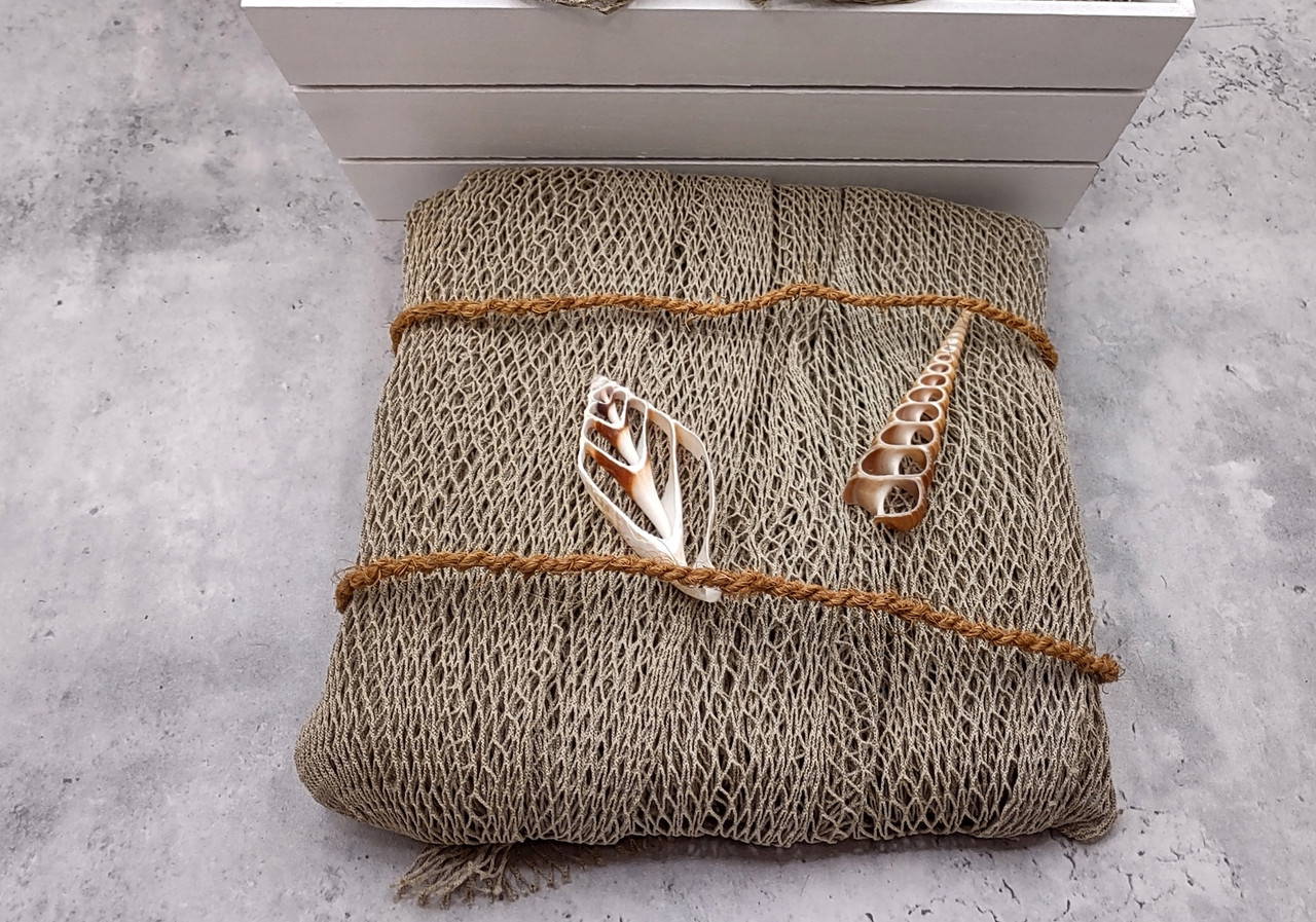 decorative items to put on fishing net Nature Fish Wall Decoration with Shells Set, Ocean Wall Hangings Net Party Decor Include Blue Fishing Net, Wooden Ornament Decor, Ship Rudder for Ocean Beach Pirate Mediterranean Party Perfect for Nautical Themes Decorative Fish Net Brown Olive