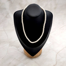 White Puka Style Heishi Seashell Necklace (1 necklace approx. 18