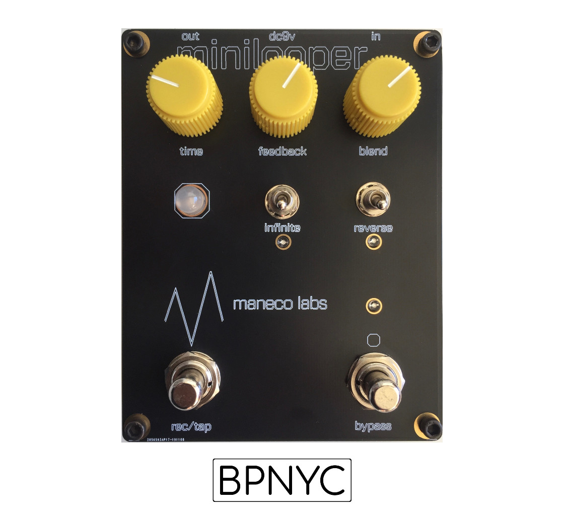 Maneco Labs minilooper モジュラーシンセサイザー Maneco Labs minilooper - Boutique Pedal NYC