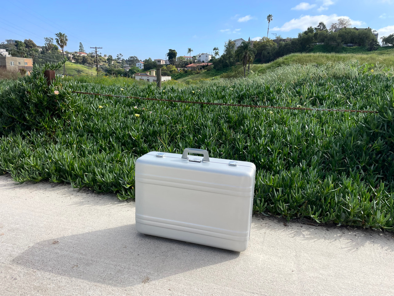Buchla Tiptop 200t series with BPNYC ZERO Halliburton Eurorack Modular Travel Case NOS SILVER 122hp 9U