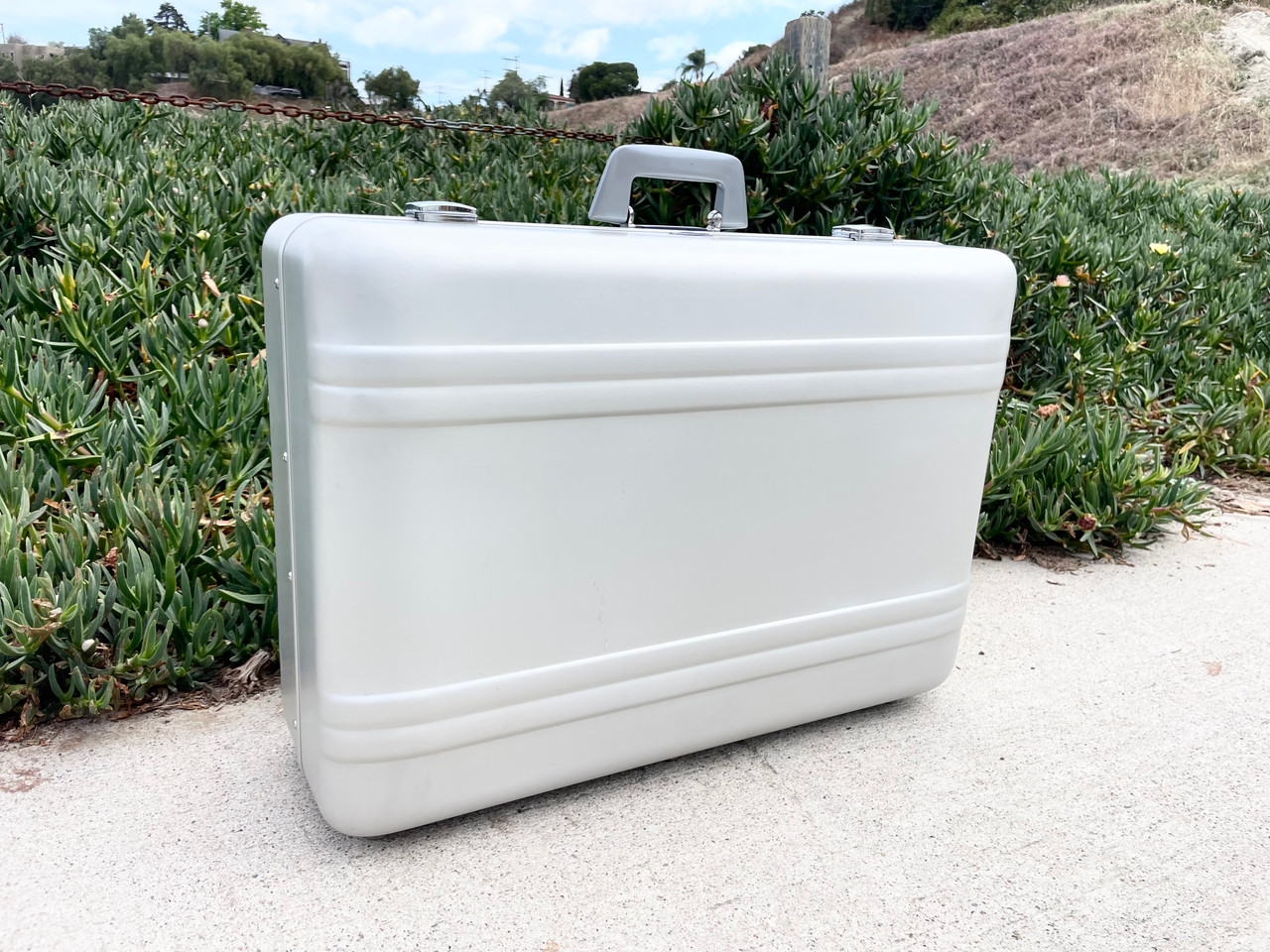 Buchla Tiptop 200t series with BPNYC ZERO Halliburton Eurorack Modular Travel Case SILVER 122hp 9U w/MARF