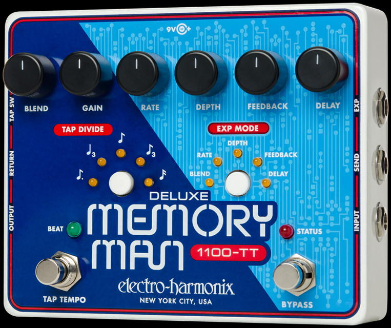Electro Harmonix Deluxe Memory Man 1100-TT Delay - Boutique Pedal NYC 