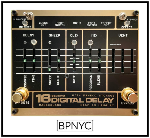Maneco Labs Sweet 16 Digital Delay ディレイ Maneco Labs Sweet 16 Digital Delay - Boutique Pedal NYC
