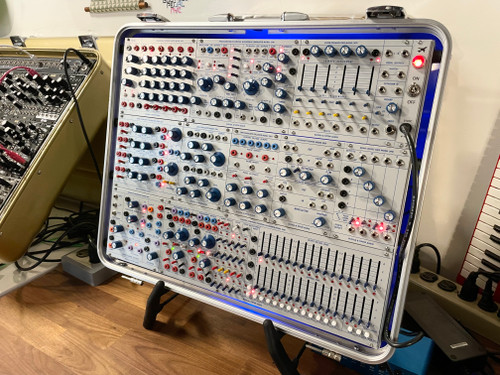 Buchla Tiptop 200t series with BPNYC ZERO Halliburton Eurorack Modular Travel Case 9U #4