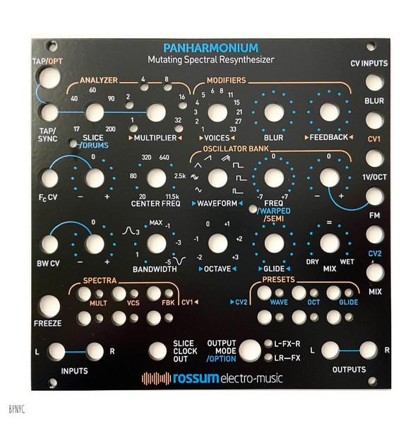 Rossum Panharmonium Black Faceplate