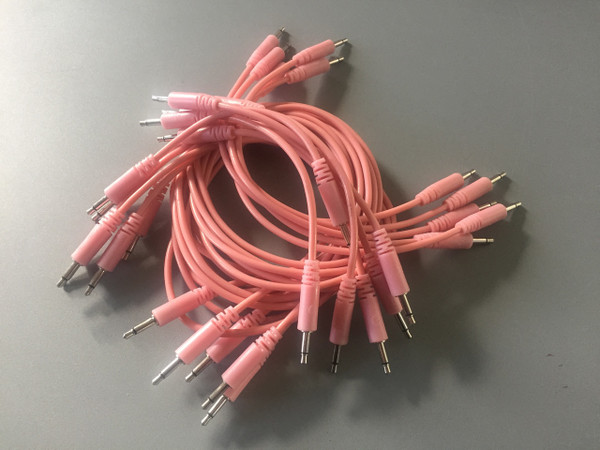 Glow Worm Cables 80CM Glow in the Dark EURORACK PATCH CABLE (SET OF 10) Pink