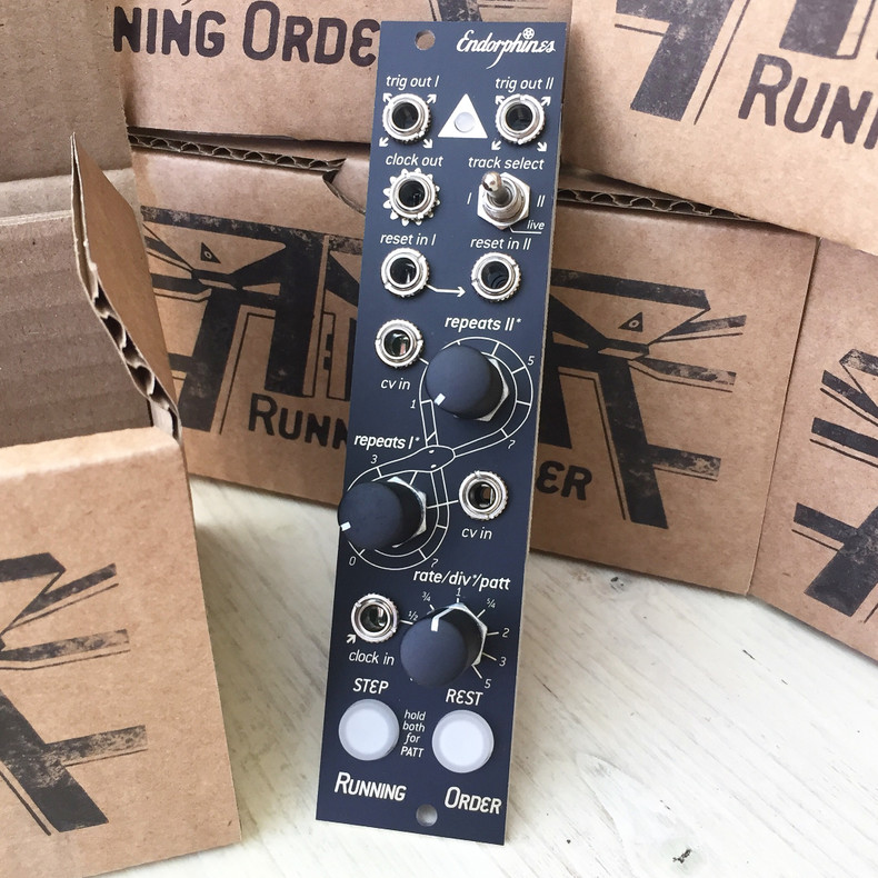 Endorphin.es - Running Order -  2 Track Trigger Sequencer in stock now!