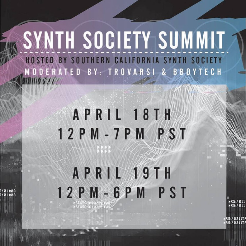 Join "Synth Society Summit" this Saturday and Sunday!!!