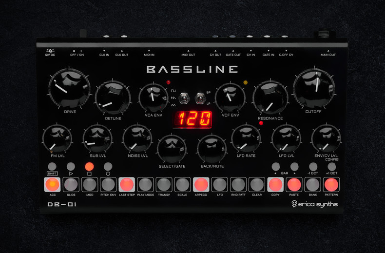 Now taking pre-orders!! Erica Synths Bassline DB-01 (DESK TOP) !