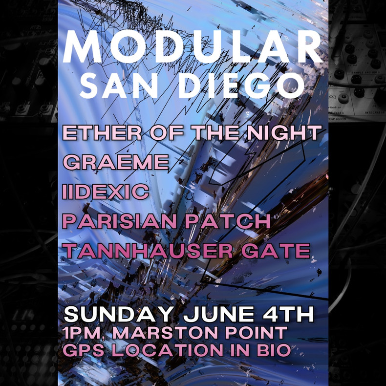 Modular San Diego outdoor show/picnic June 4th Sunday !!!