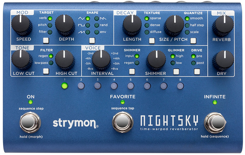 New exciting Reverb pedal from Strymon "NightSky" Coming to BPNYC soon!